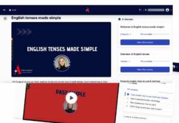 Preview of English tenses made simple course