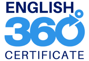 English 360 certificate logo