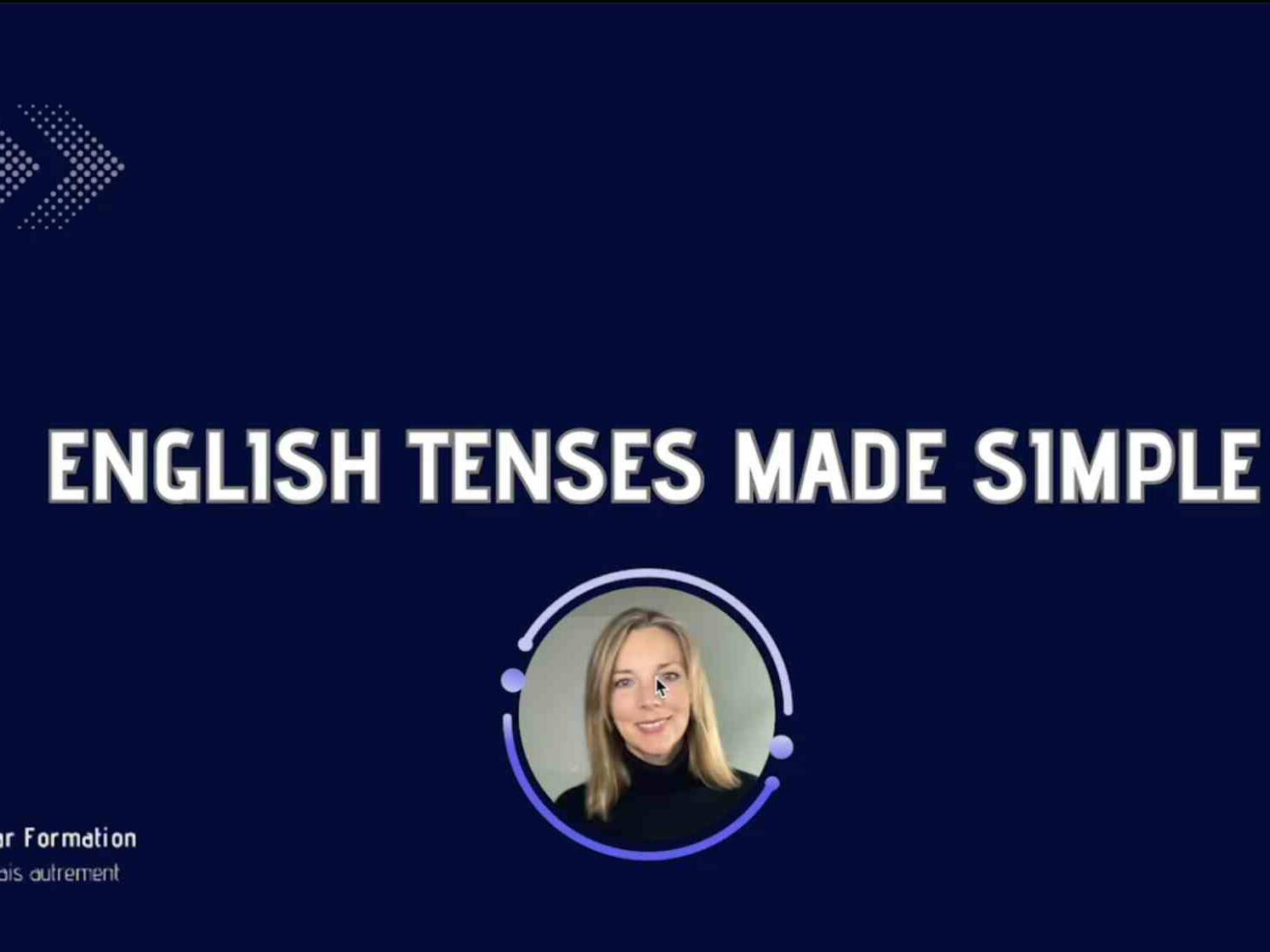 home page of A Star formation tenses course