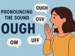 personnage prononçant le son OUGH en anglais