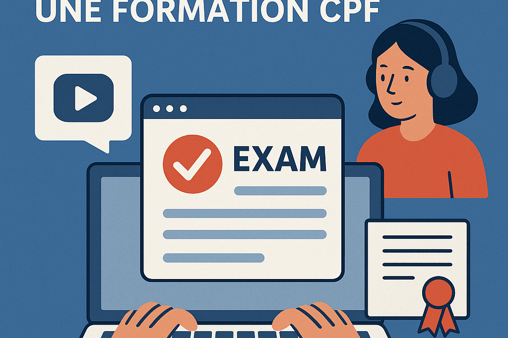 image d'un ordinateur portable en passage d'examen en ligne